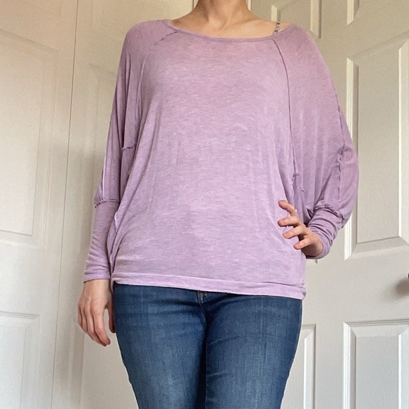 Naked Zebra Sweaters - 🆕 Naked Zebra Lavender Oversized Long-Sleeved Top